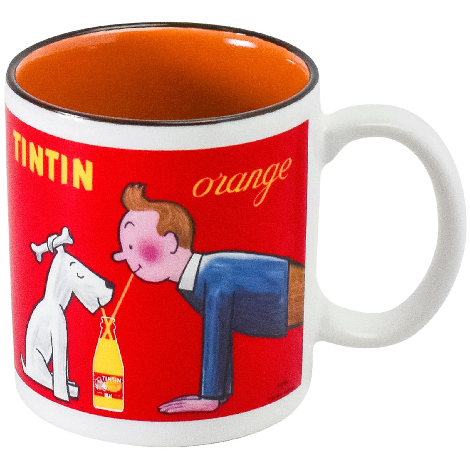 Raymond Savignac Large Size Microwave and Dishwasher Stylish Coffee Birthday Made in 240002  Tintin  Mug, (approx. 320ml), Safe, Artwork, Mug, Gift,