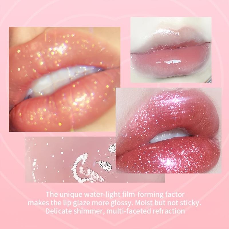 6-color liquid matte lip gloss, heart-shaped mirror surface, water luster, red lips, sweet and plump lips, shiny and lustrous