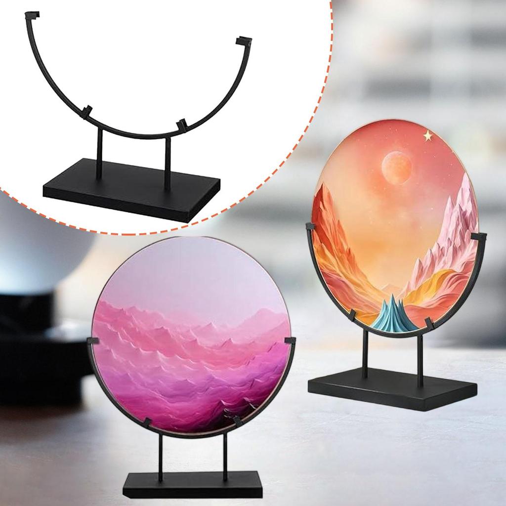Display Stand for Stained Glass Fused Glass Art Tile Stand for Plaque Photo