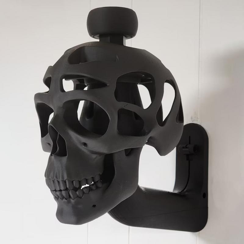 3D Skull Helmet Display Package Motorcycle Helmet Skull Rack Creative Helmet Holder Gift for A Cyclist Motorcyclist or Cyclist China Mainland