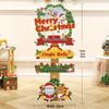 Ornamenti di Natale a Tema Babbo Natale: Set Scena Oggetto di Scena per Foto Vacanze all'Aperto