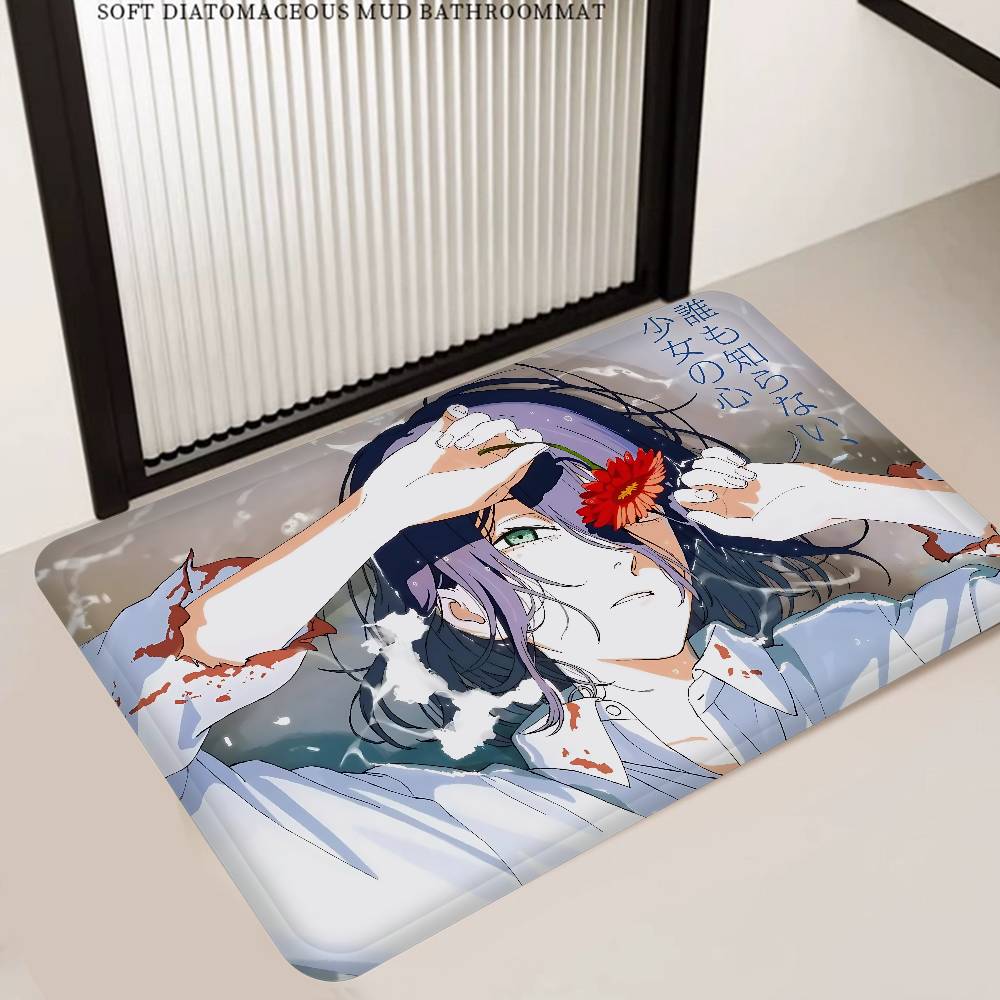 Popular Action Anime C-Chainsaw M-Man R-Reze A-Arc Floor Mat Cheaper Anti-slip Modern Living Room Balcony Printed Bedside Mats