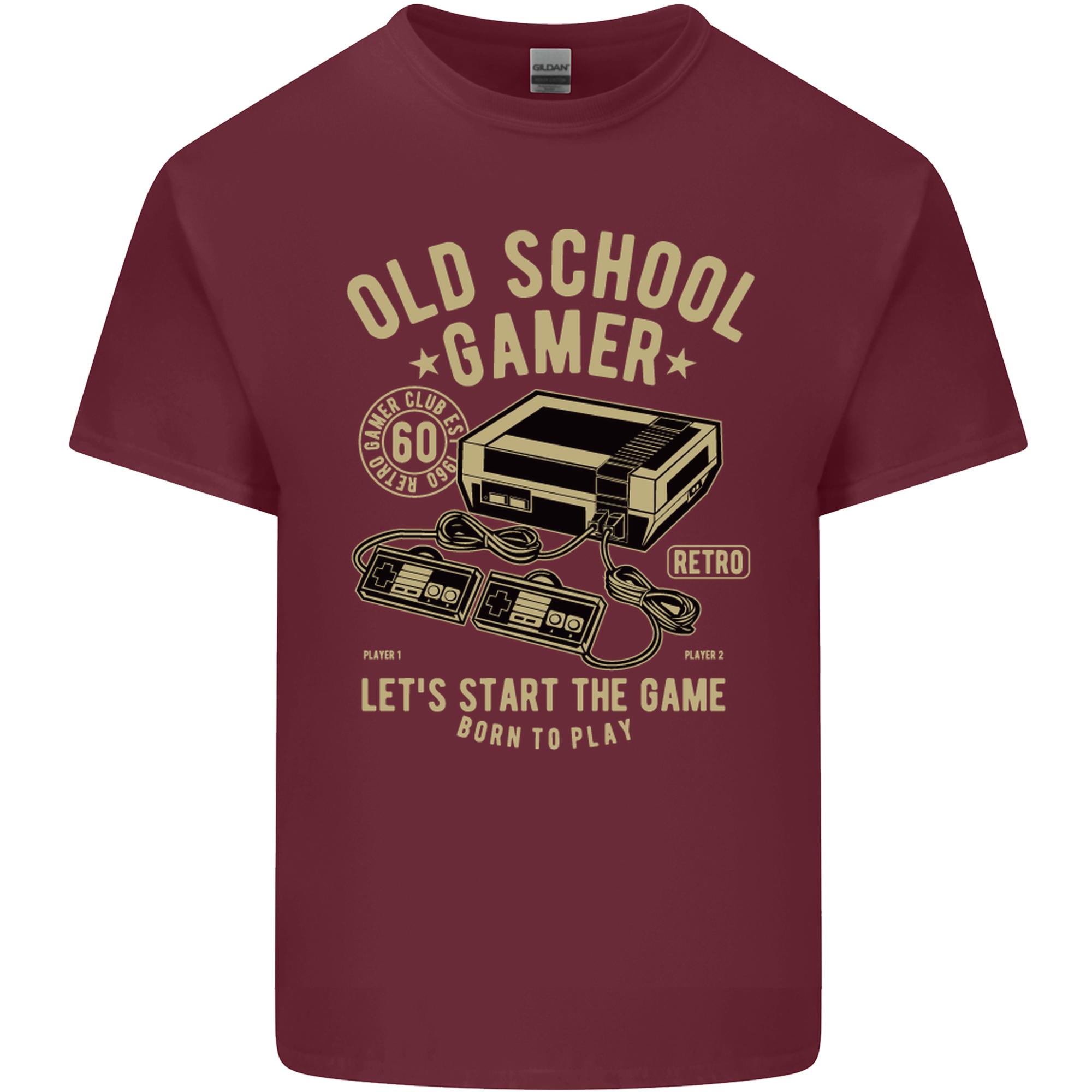 Old School Gamer Gaming Funny Unisexs Light Cotton TShirt S