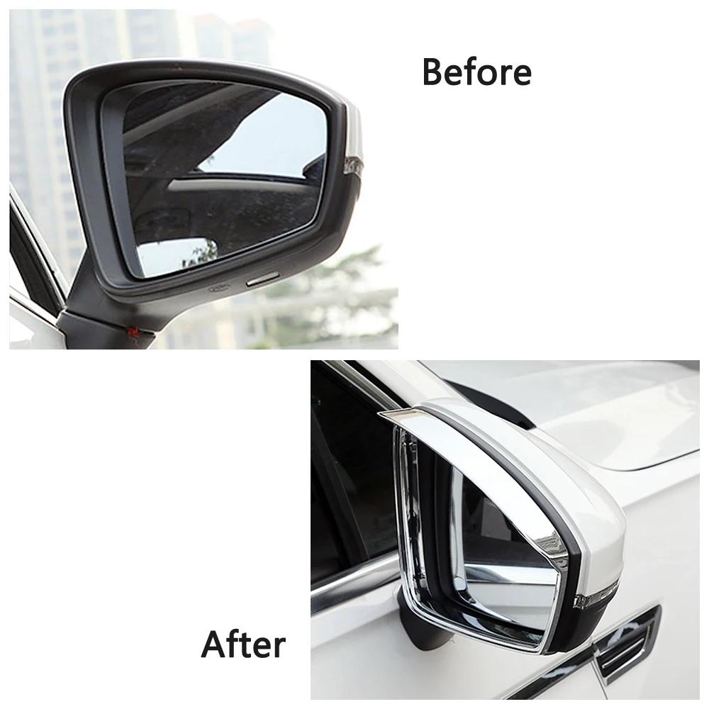 For Volkswagen VW Tiguan MK2 2017-2019 Exterior Rearview Mirror Protector Shell Cover Side Mirror Rain Visor Trim