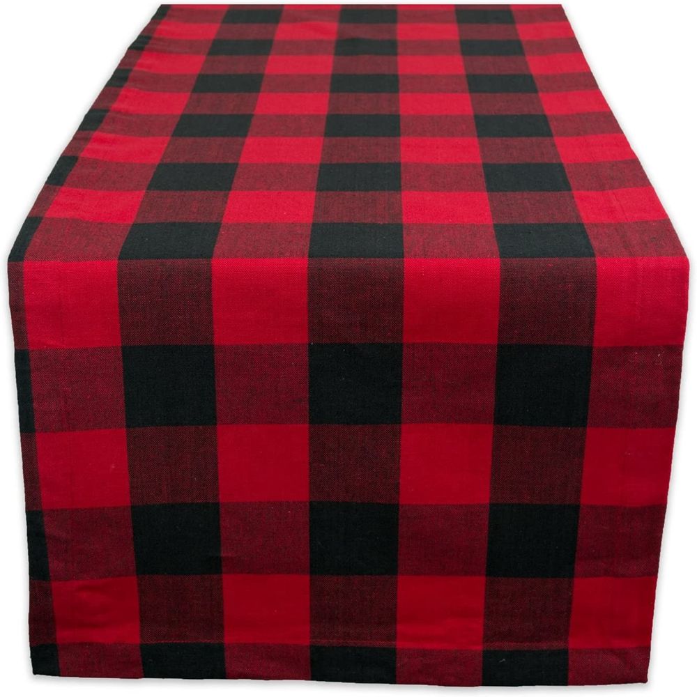 Dinner Merry Christmas Plaid Table Runner Christmas Table Runner Tablecloth Christmas Decoration