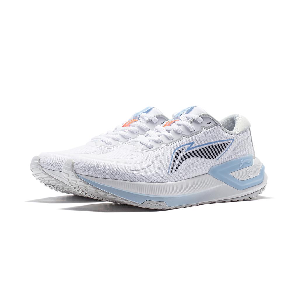 Li Ning YueYing 3.0 Cushioning Breathable Low top Casual Running Shoes Women's White Gray ARHU004-1