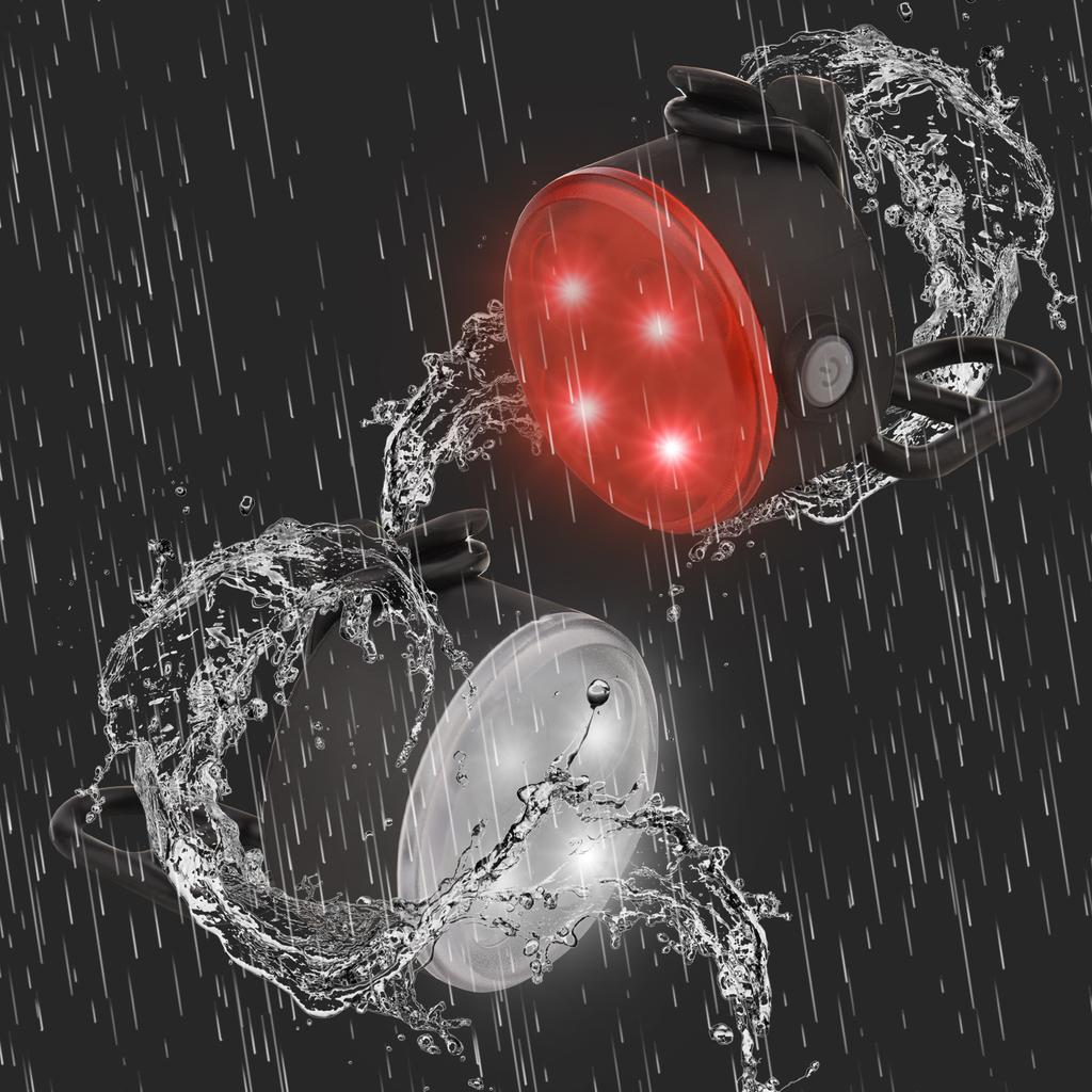 LD-2209 USB Rechargeable Bike Light Set Super Bright Bicycle Light Front and Rear Bicycle Light Set