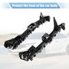 Pair of Front Bumper Bracket 71193-T5A-000 for Honda Fit 2015 Plastic Black