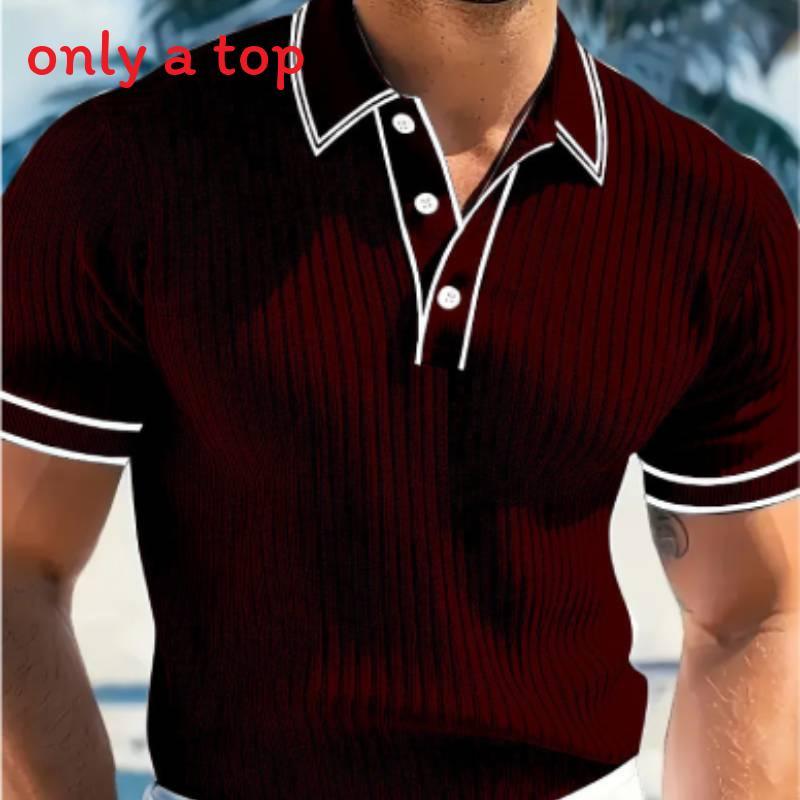 Polo Shirt Men Summer Short Sleeve Breathable Casual Fashion Polo Top For Youth