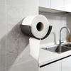 Creative Wall Mounted Waterproof Black Toilet Paper Holder Easy Install For Bathroom Decor