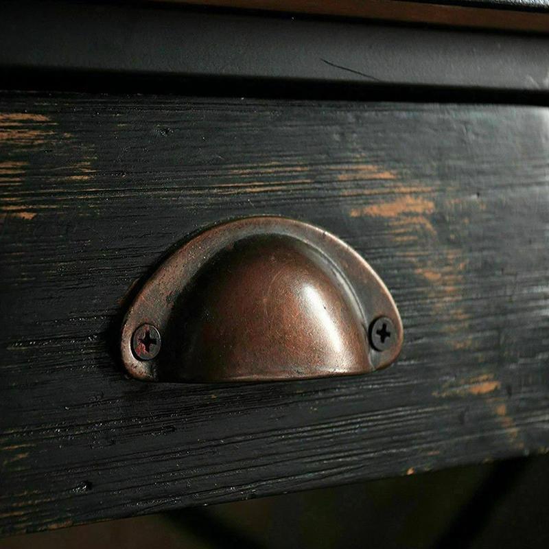 12Pcs/Set Hardware Handle Wardrobe Durable Drawer Pulls Push-pull Furniture Kitchen Cabinet Door Knobs Iron