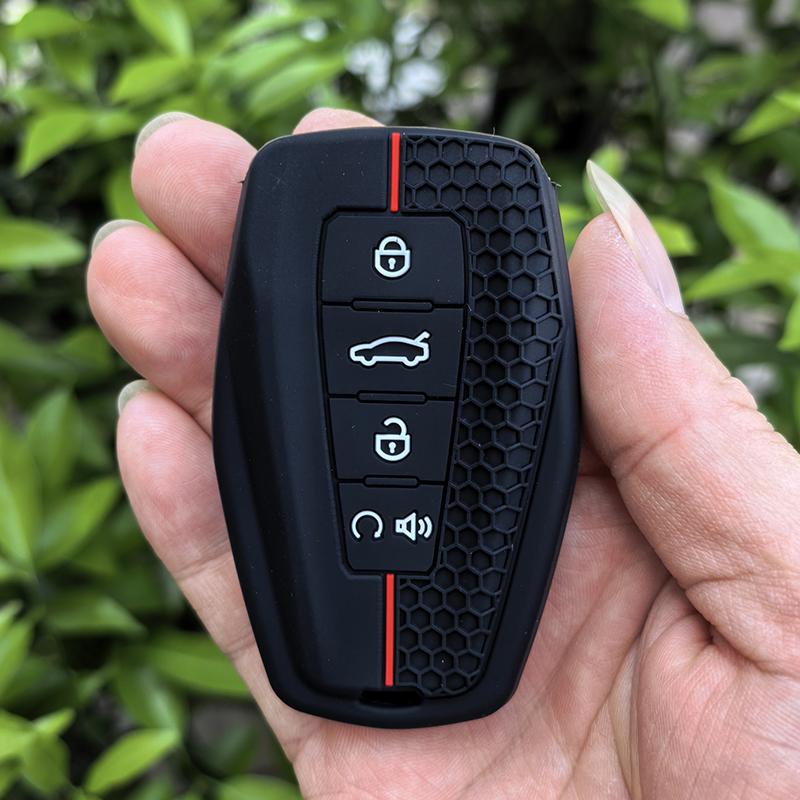 For Geely New Silicone Car Key Cover Case For Geely Coolray X6 Emgrand Global Hawk Gx7 Remote Car Accessories Shell Holder Set