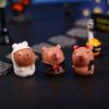 Halloween Miniatures Halloween Theme Capybara Ornaments Halloween Micro Landscape Mini Horror Desktop Figurine Decoration