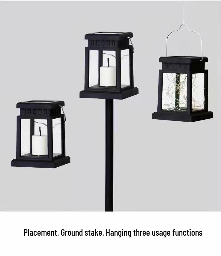 Solar Copper Wire Star Lantern: Outdoor Waterproof Hanging Light for Courtyard, Balcony, or Landscape Decoration