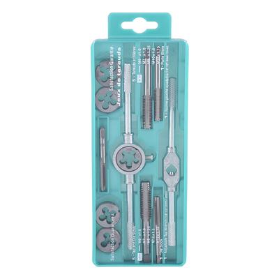 12 pz M6M12 Vite Dado Maschi Filiere Con Manico Chiave Kit Utensili Manuali
