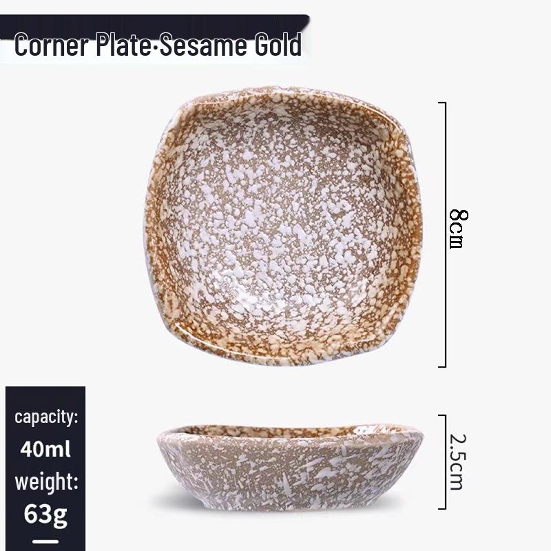 Japanisches Keramik-Dip- & Sojasaucen-Schälchen-Set - Snackteller & Geschirr