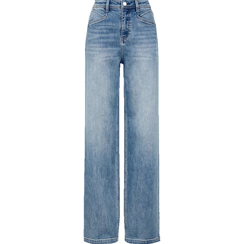 

ONLY Women s 2025 Summer Distressed Straight-Leg Jeans L