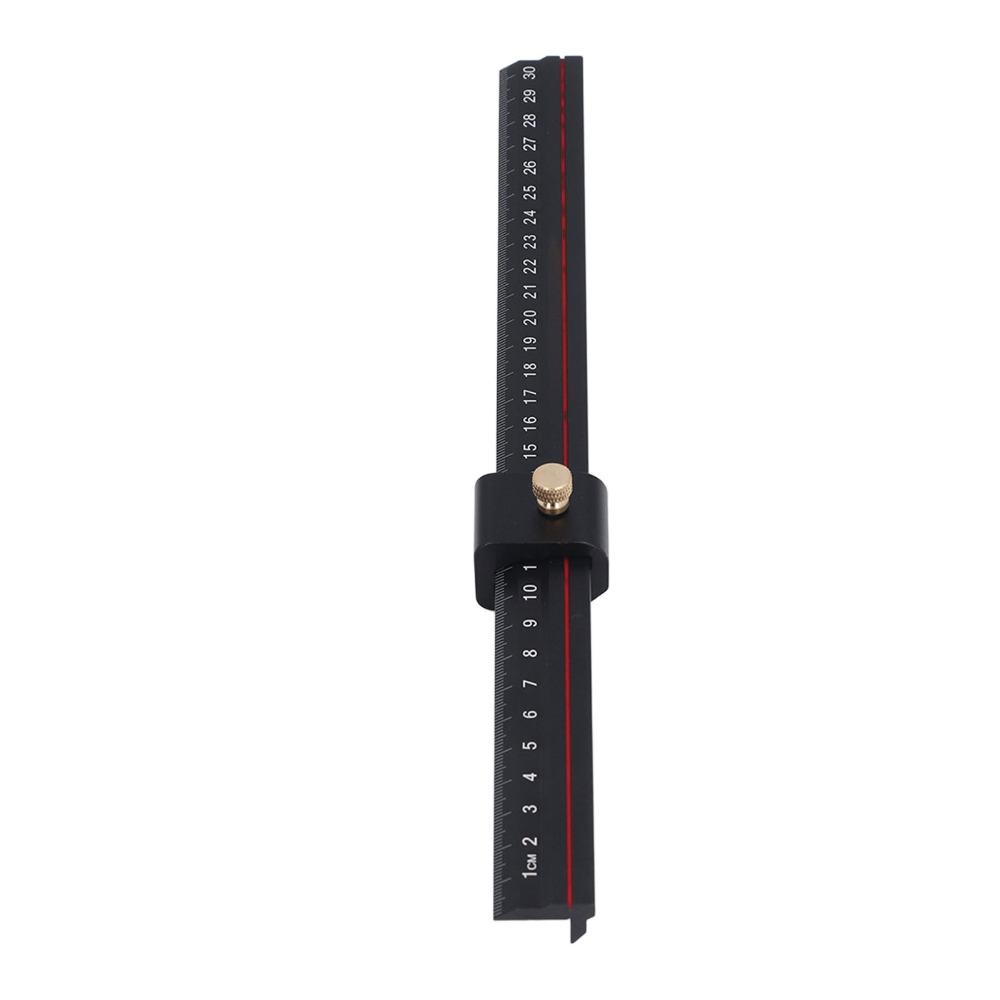 Adjustable Angle Sliding Ruler Clear Accurate Scales Drilling Positioning Jig For Carpenter