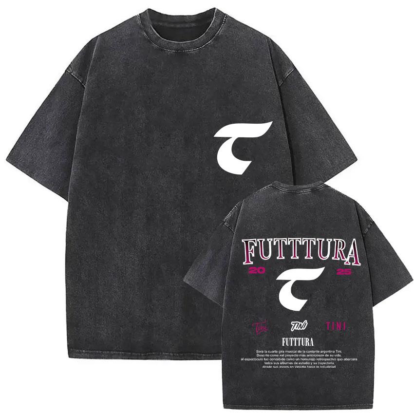 Vintage Washed Tini Stoessel Tour 2026 Graphic TShirt Men Women Casual High Quality Fashion Oversized Cotton T Shirt Streetwear