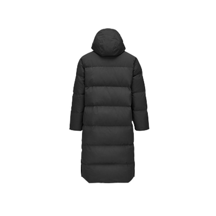 Skechers Warm Comfortable Casual Loose Long Down Jacket Unisex Outerwear Carbon-Black L424U052-0018