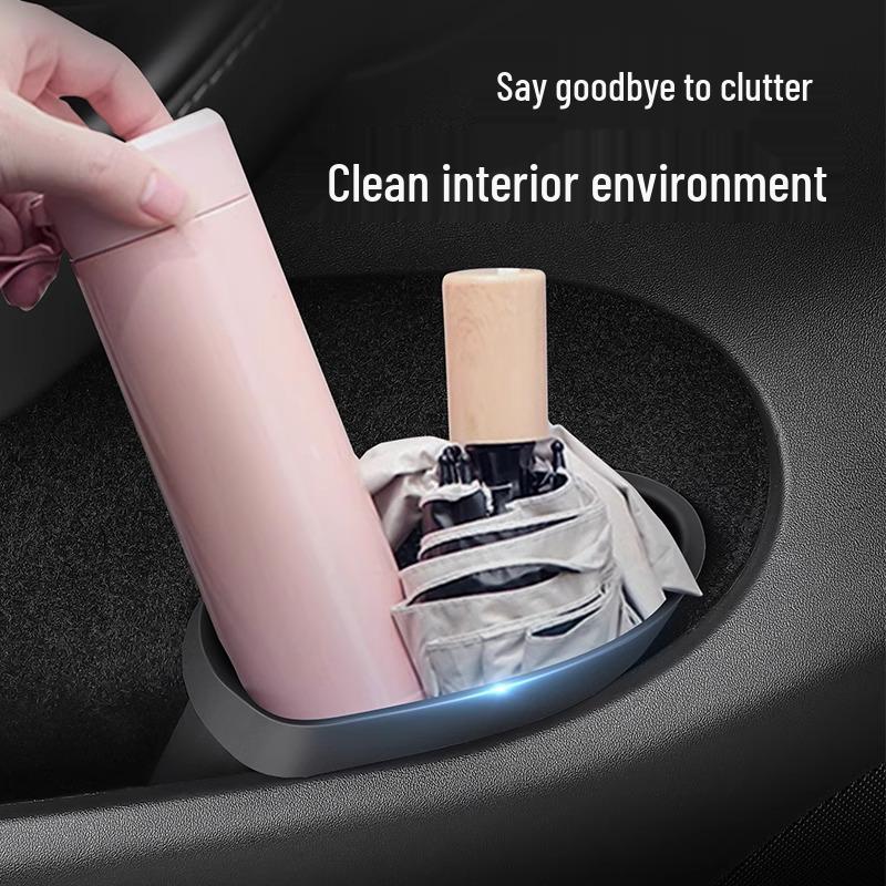 Silicone Trash Can & Slot Storage for Tesla Model Y3 Facelift