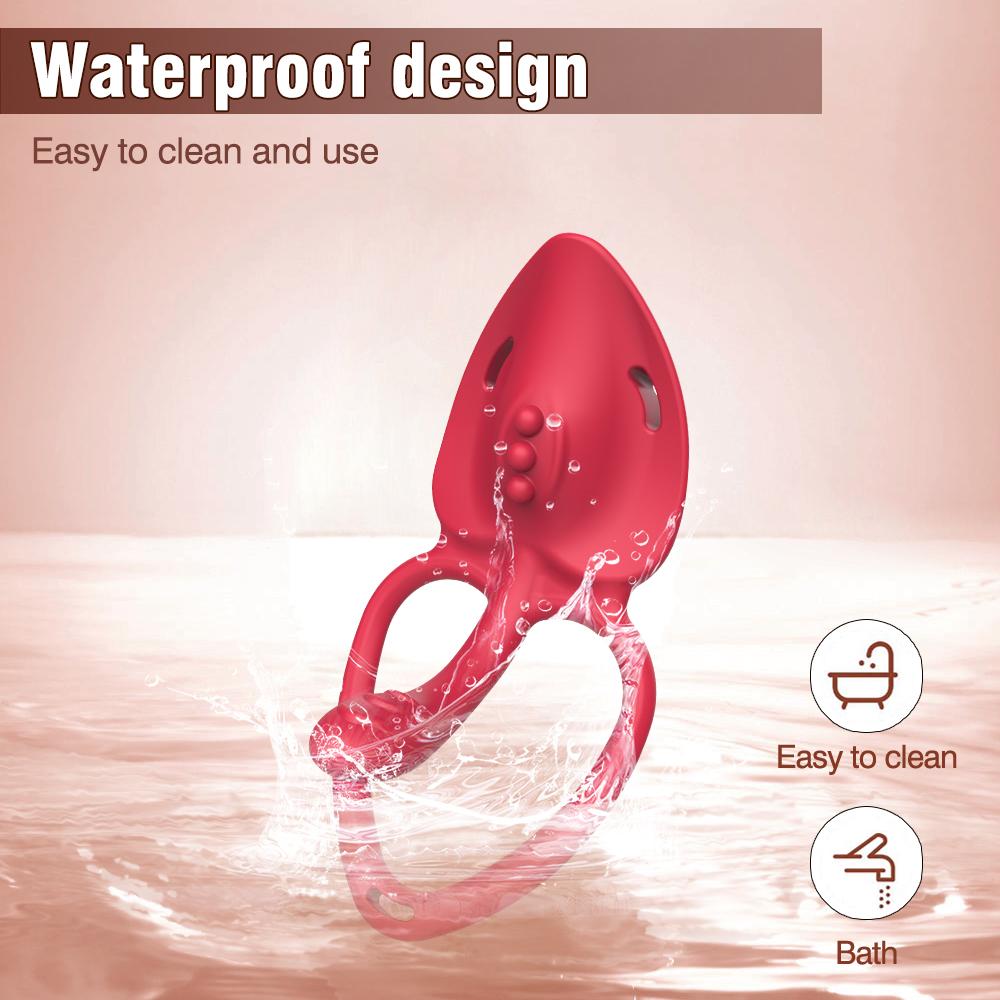 Wearable Panty Vibrator Adult Sex Toy Wireless Control Vibrating Penis Ring with Lace Strap Clitoral Stimulator for Women Couple