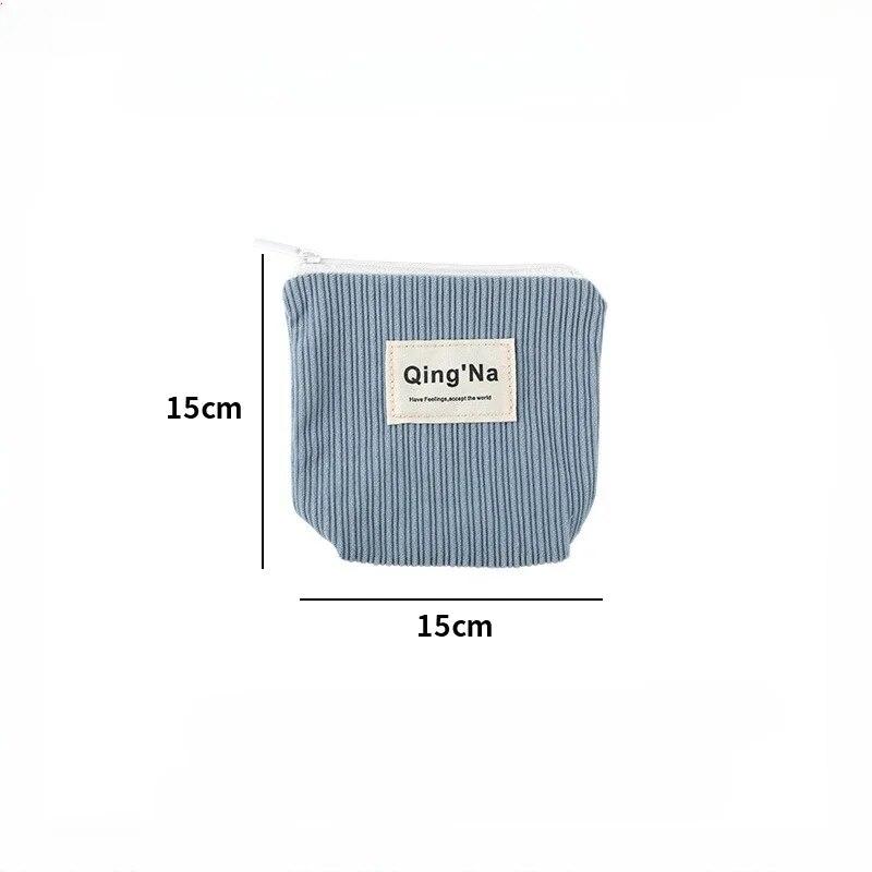 

Красивые косметички из вельветового материала, многофункциональные удобные сумки для хранения, женские сумки для уличных гигиенических полотенец светло-синий