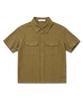 UNDEROFF [Set] Roll-Up Sleeve Crop Short Sleeve & Wrinkle Crop Pocket Short Sleeve Shirt