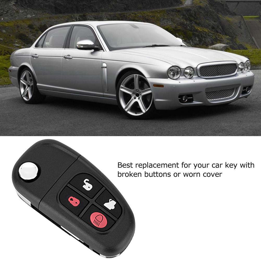 4Button 433Mhz Remote Key NHVWB1U241 for Jaguar with 60 Glass Chip Car Accessory
