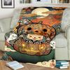 "ONE PIECE" Comfortable Print Blanket Flannel Warm for Home Bedrooms and Sofas