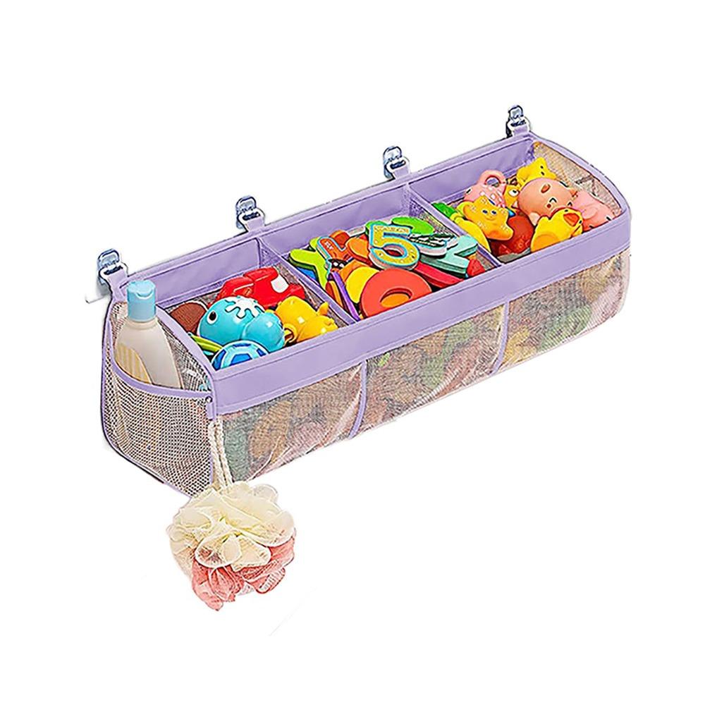 

Дышащий органайзер для игрушек для ванной с 3 отделениями, держатель для хранения в ванной, универсальная подвесная сетка для хранения, дом Style 3