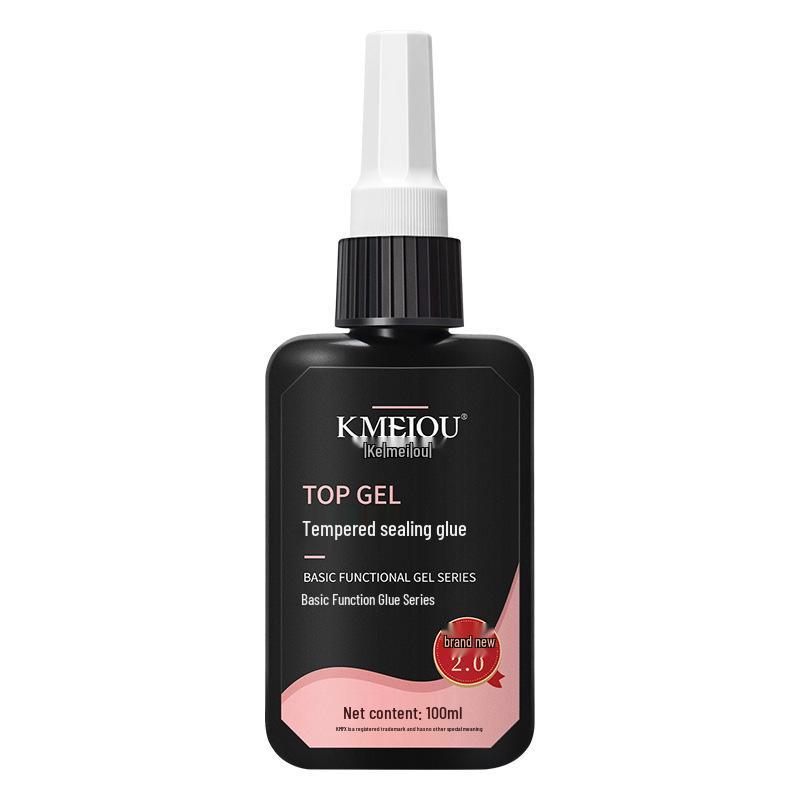 Nail Art Super Gel: Strengthening Base & No-Wipe Top Coat for Salons