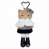 Cute Leopard Print Leather Keychain: Heart Buckle, Long Legged Cat Plush Charm