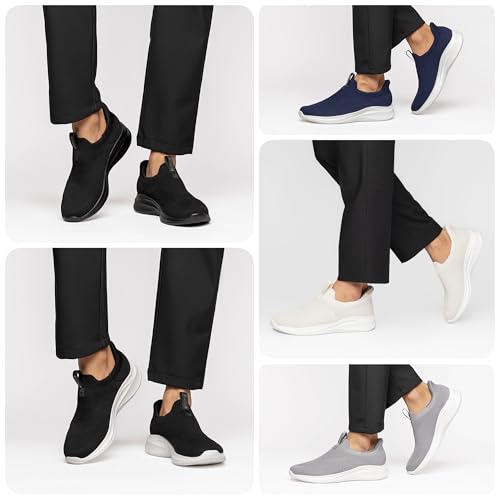 Foxsense Sneakers [Easy To Put On While Standing, No Hands Required, Recommended by Physical Therapists] Men's and Women's Walking Shoes, Sports Slip-