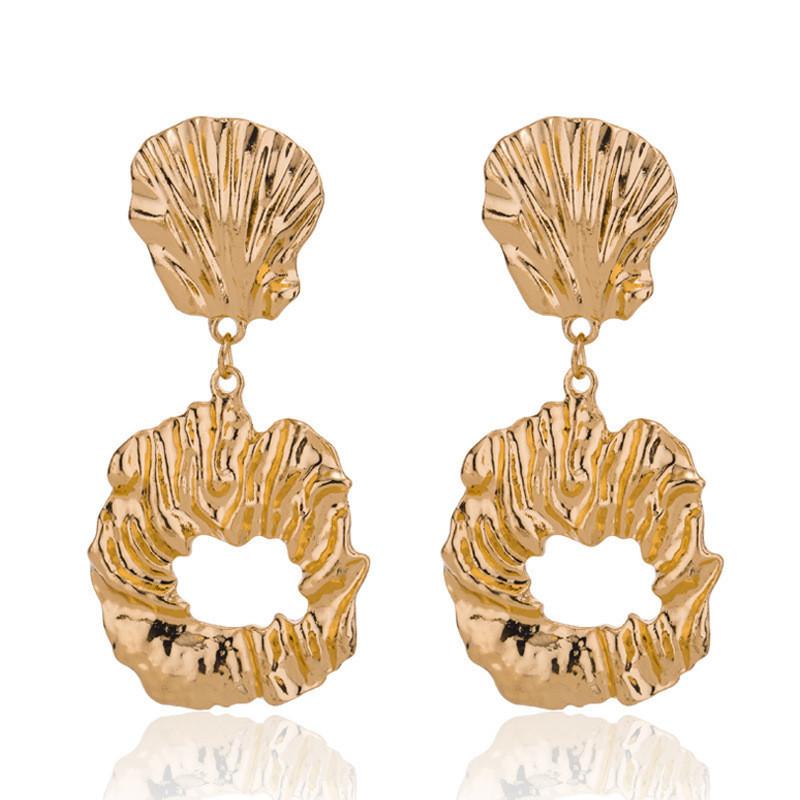 Chic Geometric Alloy Earrings Versatile Street Style Trendy Accessories Fashion