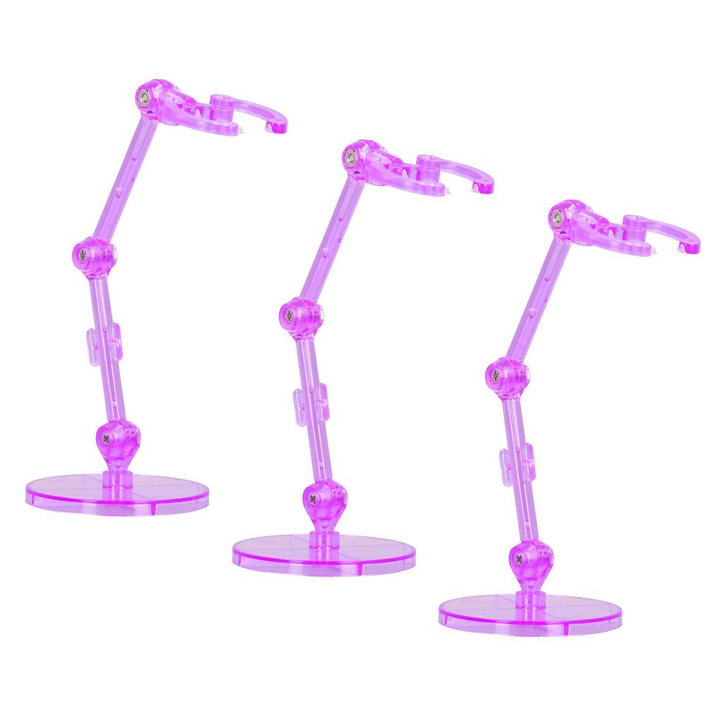10PCS Action Figure Stand Plastic Translucent Doll Model Support Display Holder Base for 6 Inch