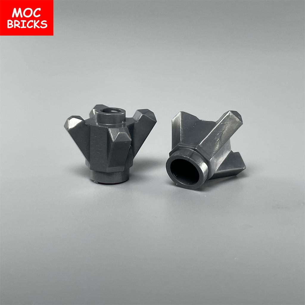 Non-Toxic 10Pcs/Lot Moc Bricks Rock 1X1 Crystal 4 Point Jewel Gem Stone 11127 Diy Educational Building Blocks Toys Kids Gifts