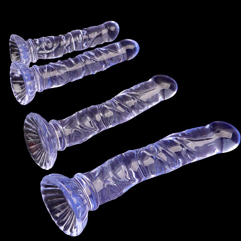 Sirena Cristal Crizantemă Ventuză Dildo & Dop Anal Filetat pentru Plăcere Realistă