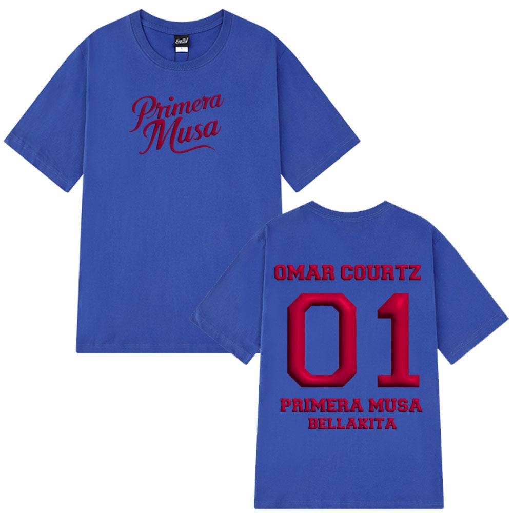 Rapper Omar Courtz Print Fashion Vintage Graphics Tshirt Men Women T-shirts Streetwear Loose Casual High Quality Cotton T-shirts