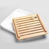 Bamboo Kung Fu Tea Tray Chinese Style,Drainage Reservoir,Gift,Small with Water Storage Table Serving
