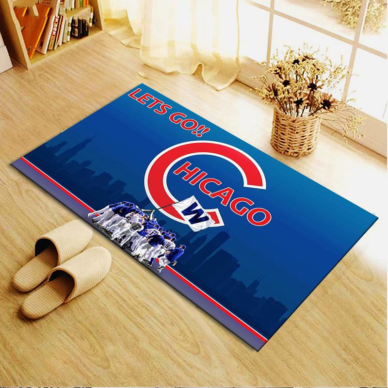 Chicago Cubs Teppich für Wohnzimmer Schlafzimmer Zuhause Sofadekoration, Kinder Spielteppich rutschfest