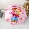 1pc Princess Strawberry Umbrella, Sun Protection, And UV Shielding. It Has Eight Sturdy Ribs for Outdoor Use And Perfect As a Holiday Gift