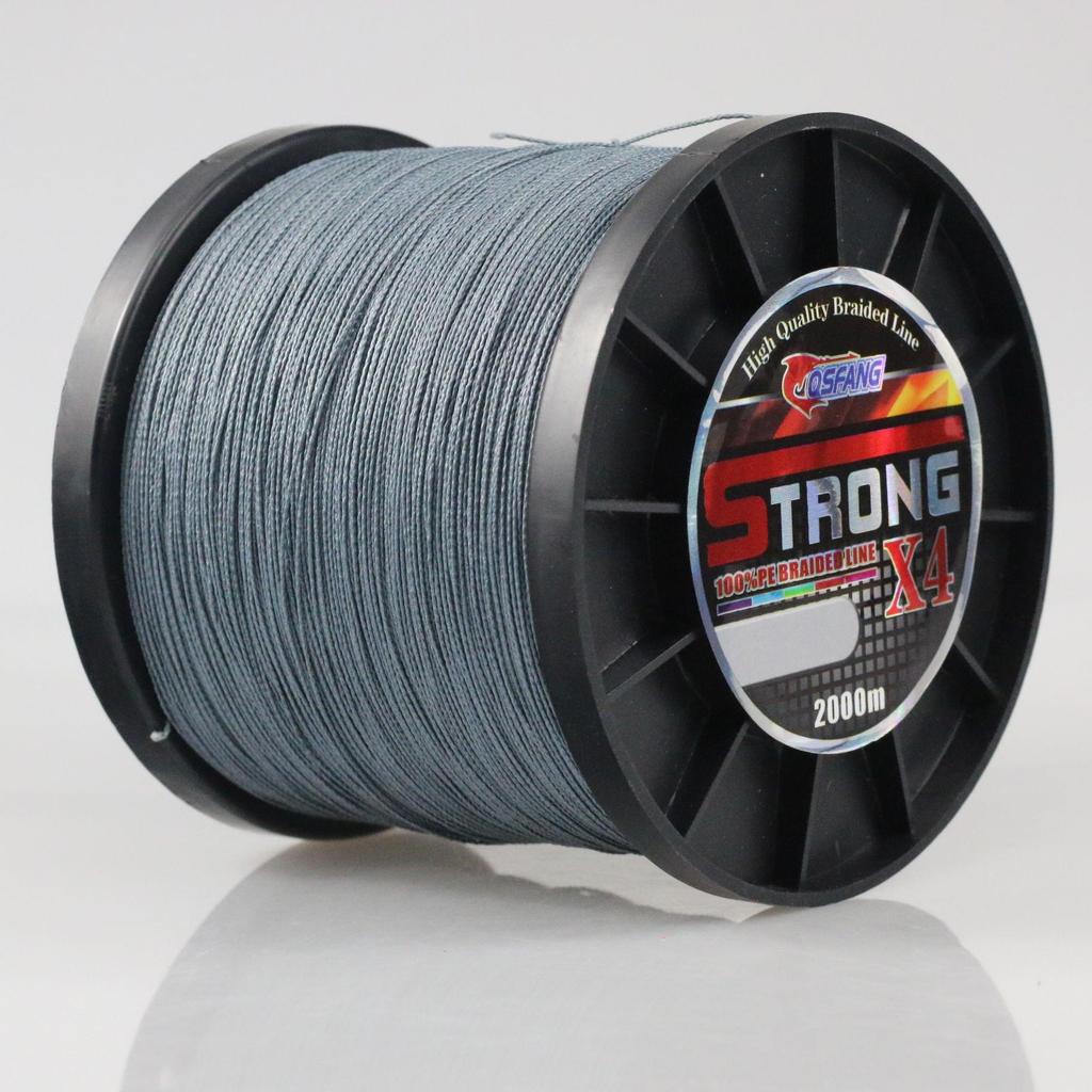 Dyneema Fishing Line: 4-Strand/8-Strand, 2000m, High Tensile Strength, Anti-Bite, Sizes 0.2#-10#