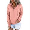 Women Casual Loose Fit Hooded Drawstring Long Sleeve Pocket Sweatshirt Hoodie