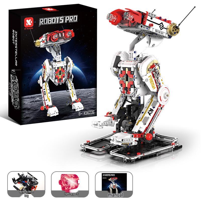 Kit de robot programmable télécommandé avec blocs de construction pour l'exploration scientifique éducative