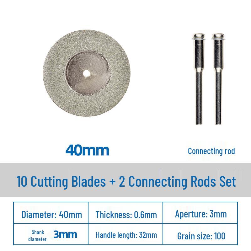 Diamond Cutting Disc for Grout, Jade, Glass, Ceramic; Seam Cleaning Blade for Hand Drill, Small Slice for Wine Bottles.