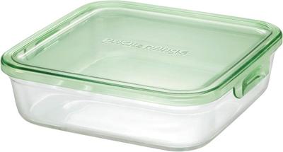 Recipiente de Vidro Resistente ao Calor Iwaki, Verde, Quadrado, Grande, 1.2L, Pack & Range, KC3248N-G