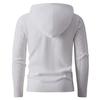 Lässiger einfacher Pullover Herren einfarbig vielseitig Kapuzenstrick-Basisshirt Top