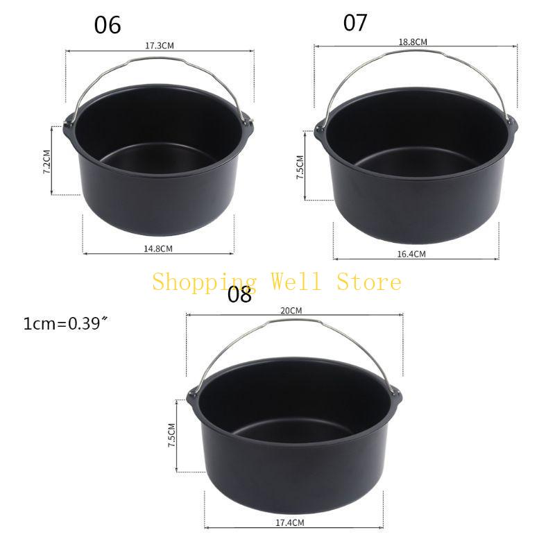 KX4B 6/7/8'' Forma na ne-dort Pečicí plech Pánev Kulatý pekáč Forma na pečení Horkovzdušná fritéza