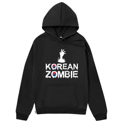 Koreańska bluza z kapturem Zombie Anime graficzna bluza z kapturem moda Goth Streetwear kobiety ubrania unisex Y2k sweter unisex bluza z kapturem Y2k Sudaderas